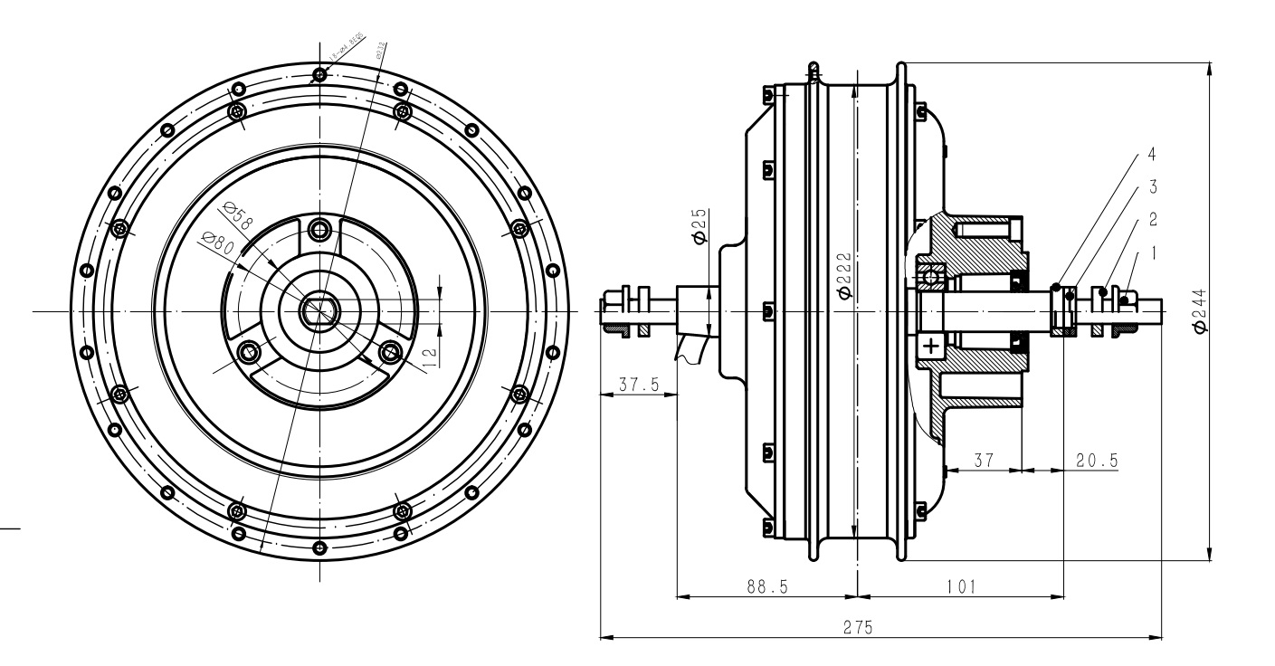 205辐条 200MM