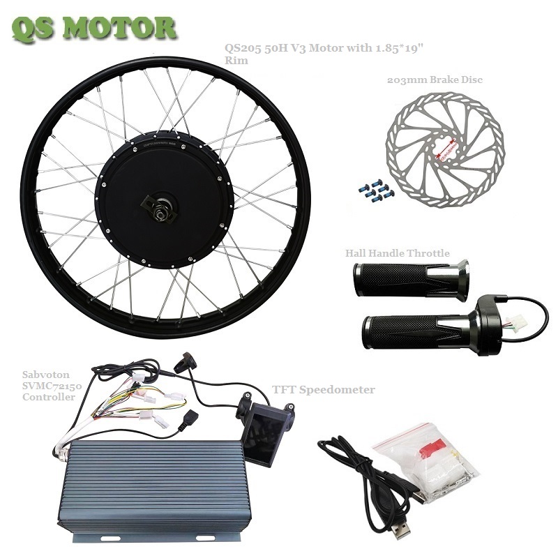3000W E-bike motor with RIM with Sabvoton Controller 72150